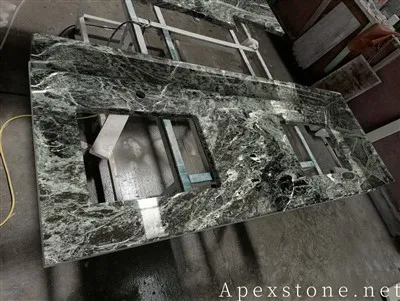 25x19 Vanity Verde Alpi Marble Vanities