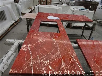 Rosso Fiorentino Red Quartzite Kitchen Countertops